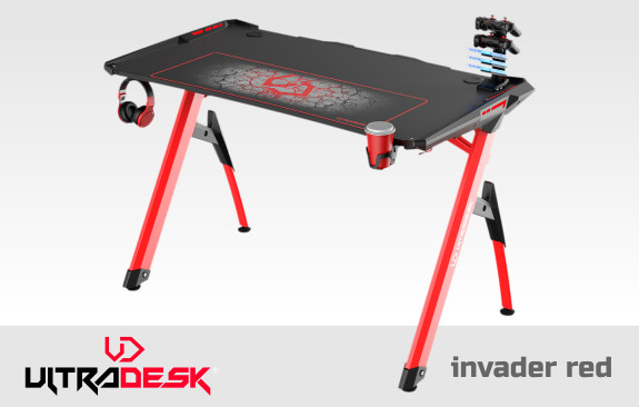 Herní stůl Ultradesk invader red